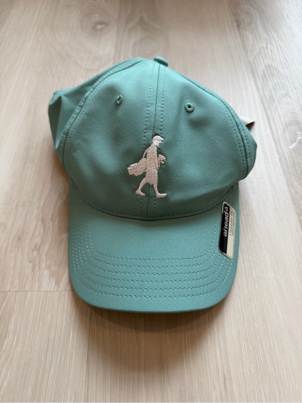 Kids Mint Green Baseball Cap with White Embroidered Walker Logo